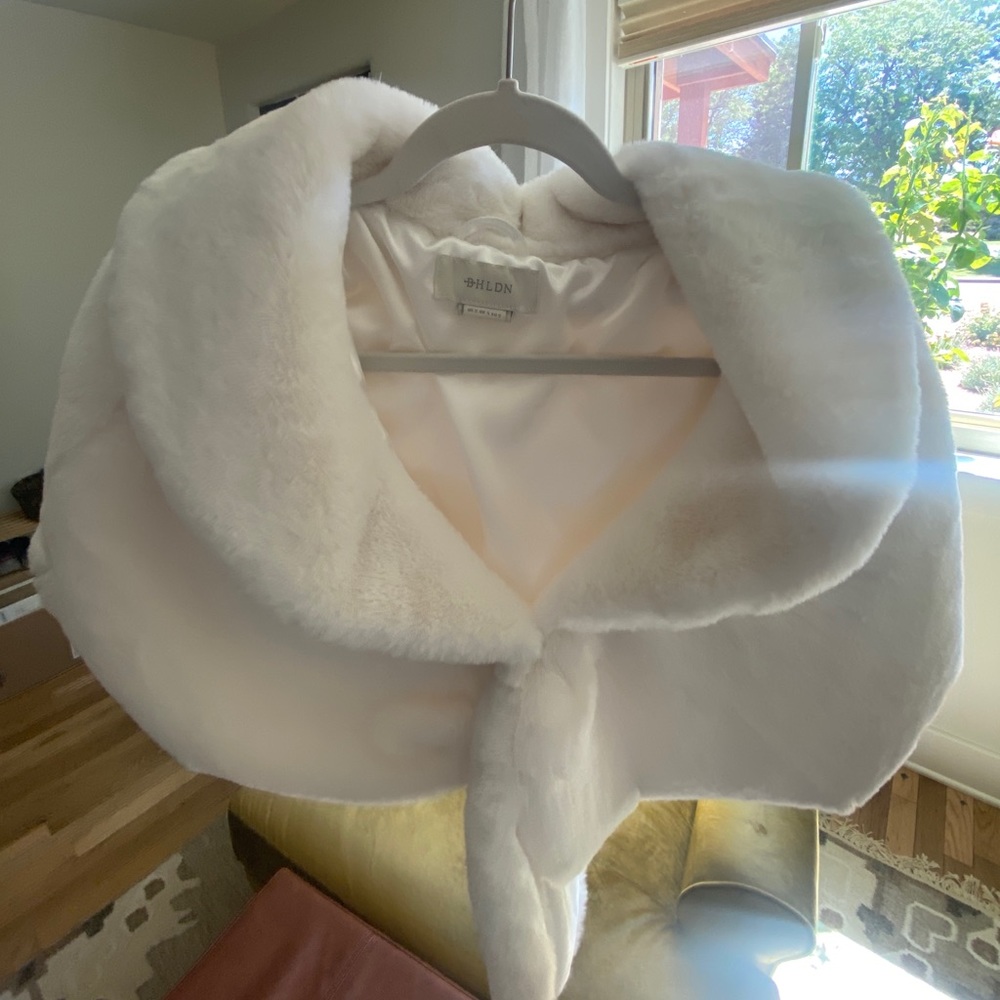 BHLDN Maxime Faux Fur Wrap / Shrug